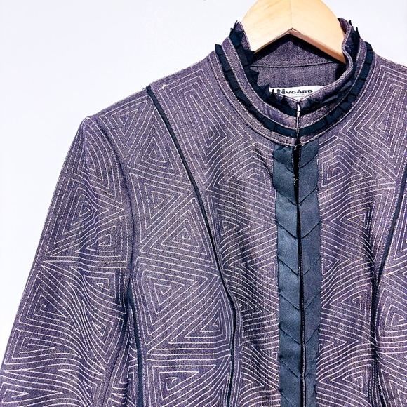 NYGARD Grey jacket with embroidered pattern - Picture 2 of 8